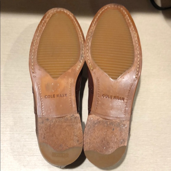 Cole Haan Cambridge wingtip Oxford Dk Brown sz 10 - Picture 6 of 8